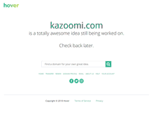 Tablet Screenshot of kazoomi.com